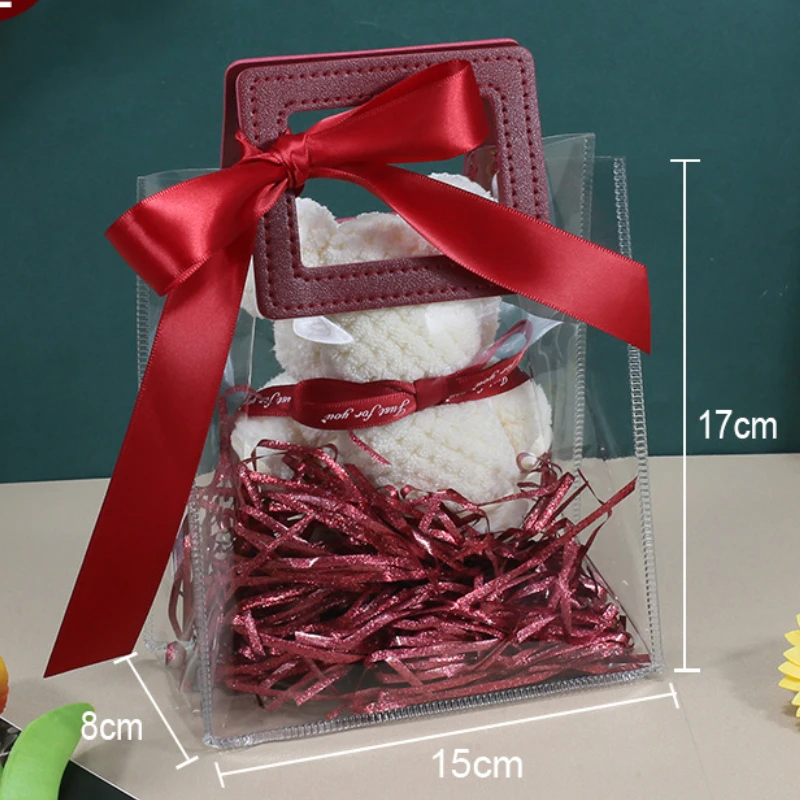 שקיות עם ידית מרובעת צבעונית ופפיון