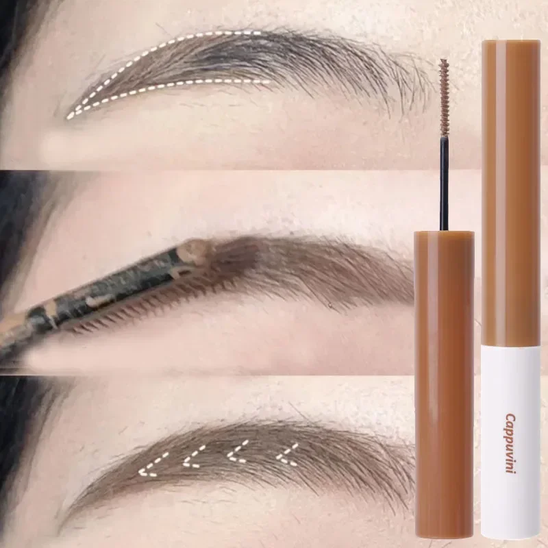 Zwart Bruin Colordyeing Wenkbrauwcrème Waterdichte Aanhoudende Sneldrogende Vloeibare Wenkbrauwversterkers Wenkbrauw Mascara Tint Make-Up Cosmetica