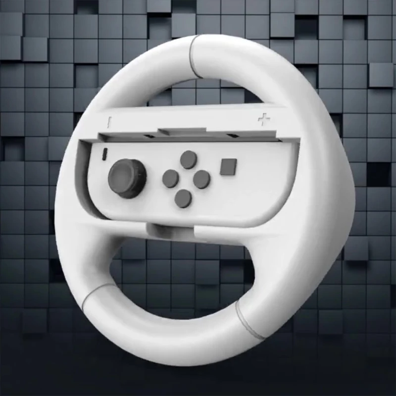 2PCS Racing Steering Wheel For Nintendo Switch OLED NS Left Right Joy-Con Game Controller Gamepad Grips ABS Handle Stand Holder - Image 5