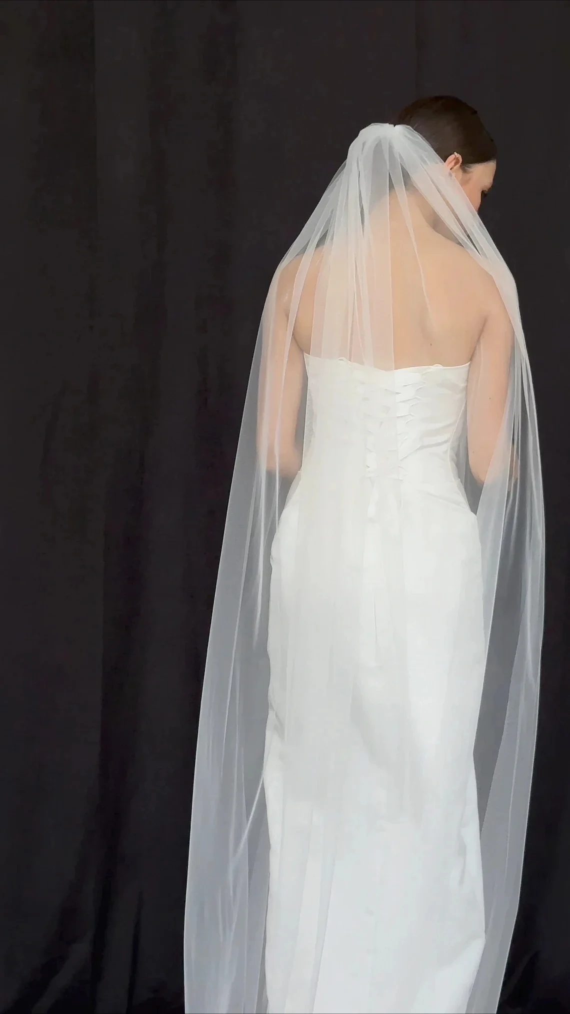 Single Layer Soft Simple Wedding Veil