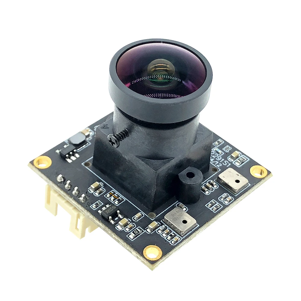 Webcam HD 1080P IMX291 Surveillance du niveau d'étoile 170 °   Module de caméra USB grand angle 30FPS Linux UVC 2MP pour microphone Windows