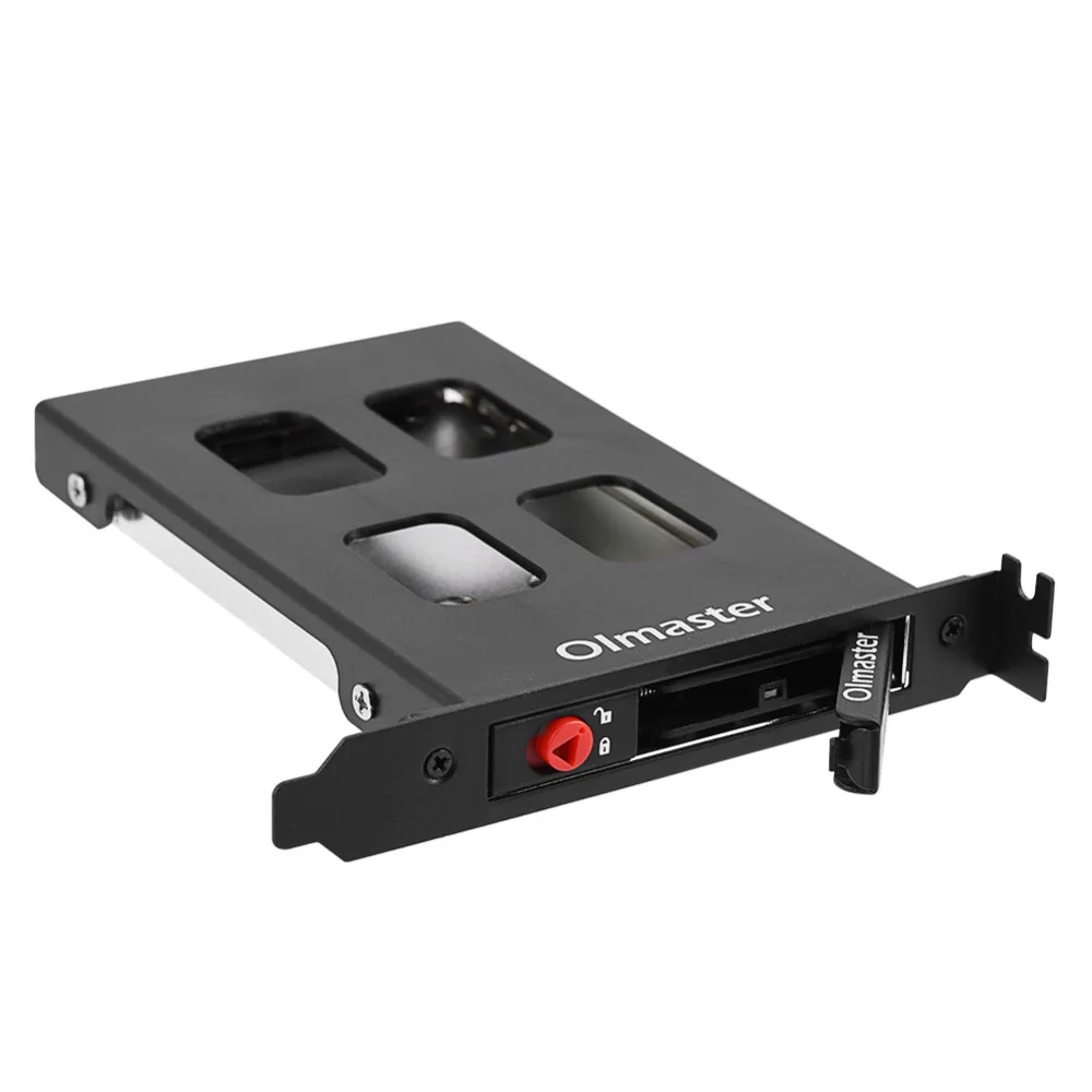 Oimaster Pci Mobile Rack Gabinete Caixa de unidade de disco rígido para adaptador Sata Sdd Hdd de 2,5 polegadas