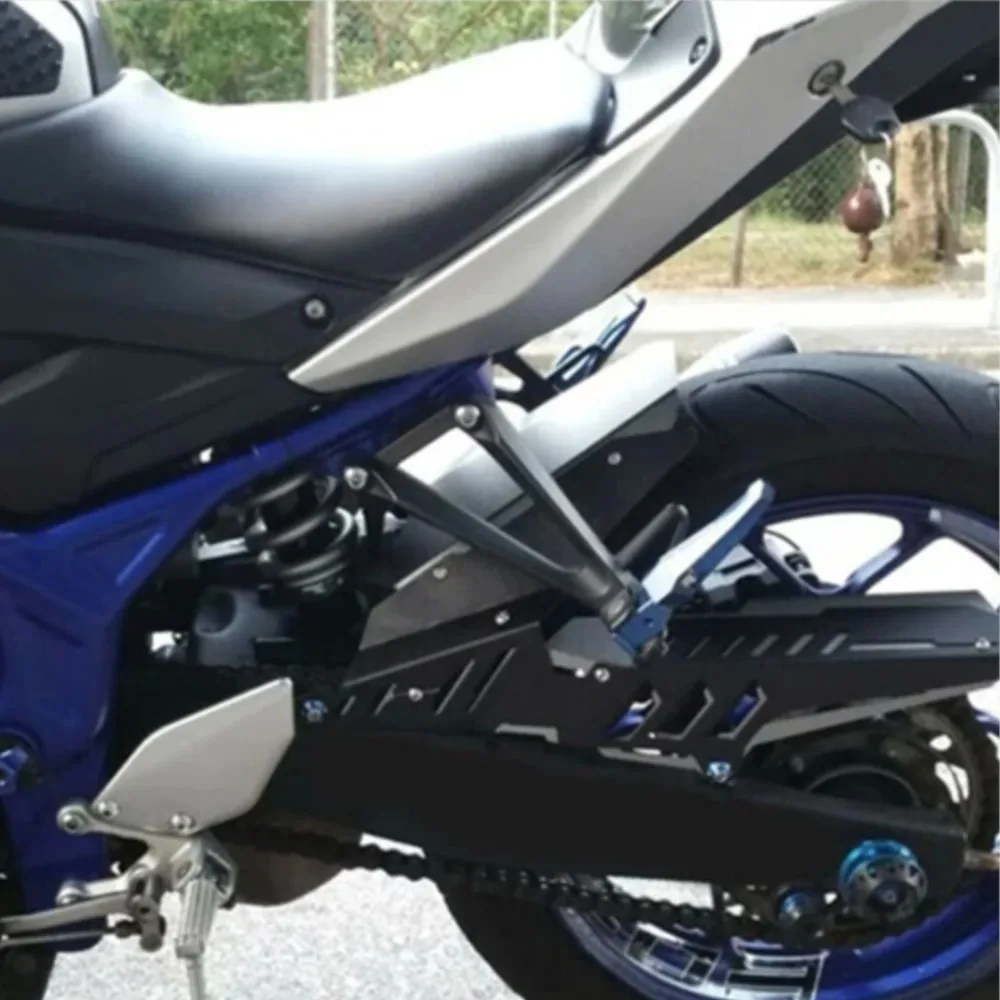 

YZFR25 For YAMAHA YZF R25 2013-2020 CNC Rear Fender Mudguard Chain Guard Cover Protector Kit YZF R3 MT-03 MT-25 2015-2020