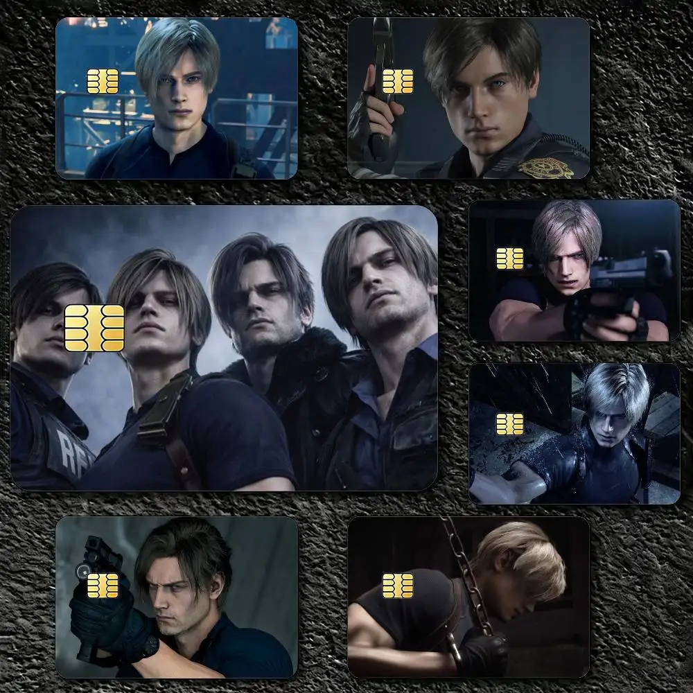R-Resident E-Evil Leon Kennedys Sticker Decoration Creative Bank Card Bus Metro Waterproof Sticker