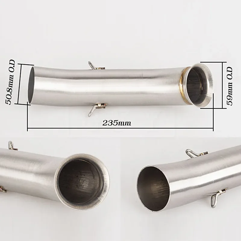 For KTM DUKE 250 / 390 / 125 RC 390/125 2016-2018 Motorcycle Exhaust Muffler Link Pipe Escape Slip-on51MM