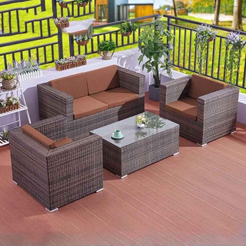 Sofa Sets Outdoor Garden Terrace Chaiselongue Modern Lounge Recliner Lazy Furniture Balcony Puffs Couch Person Patio Single Bed