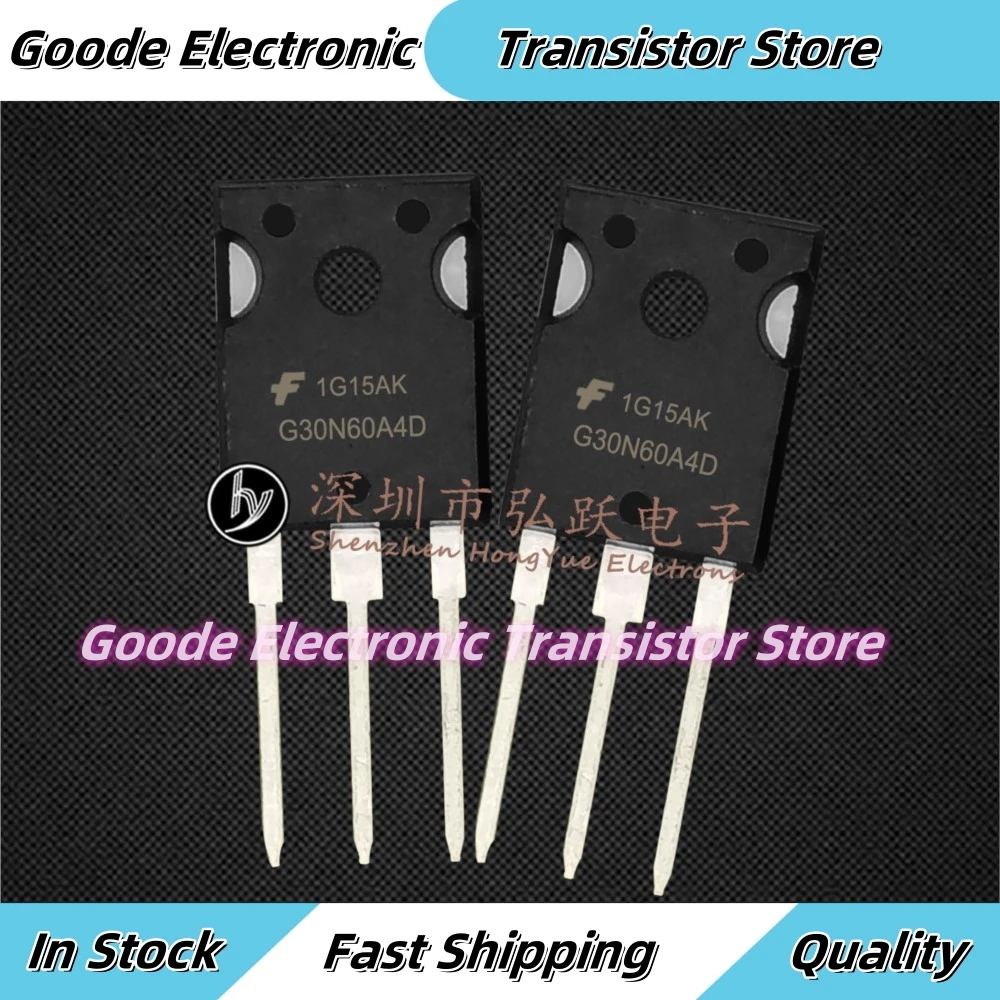 10PCS G30N60A4D HGTG30N60A4D TO-247  600V 75A Fast Shipping In Stock  Quality