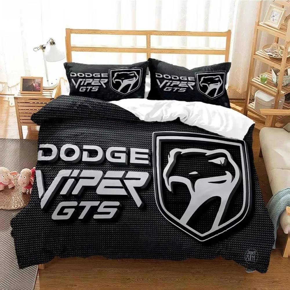 

Fashion D-Dodge-Ram-Car All Season Duvet Cover Comforter Bedding Sets Soft Quilt Cover and Pillowcases Single_Double_Queen_King