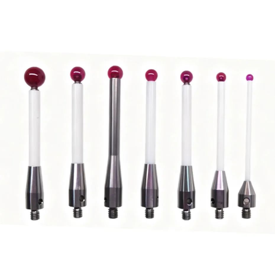Ruby measuring needle M4 thread CNC machine probe ceramic rod extension rod Ruby measuring needle