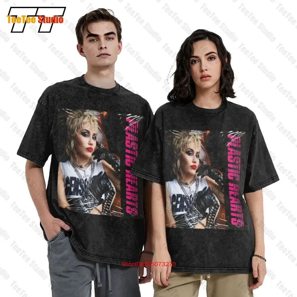 Pop Miley Cyrus Plastic Hearts Vintage Oversized T-Shirt AAFD
