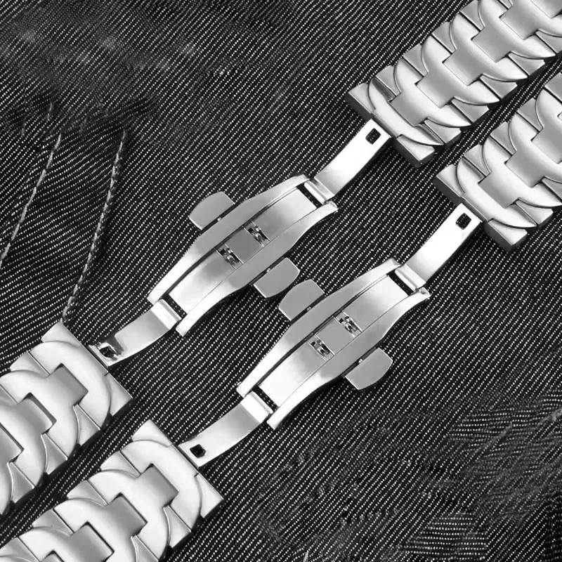 الصلبة الفولاذ المقاوم للصدأ حزام ساعة اليد لبانيراي Pam441 111 مقاوم للماء Sweatproof الرجال حزام ناقل من الفولاذ قوس الفم ساعة اكسسوارات 24 مللي متر