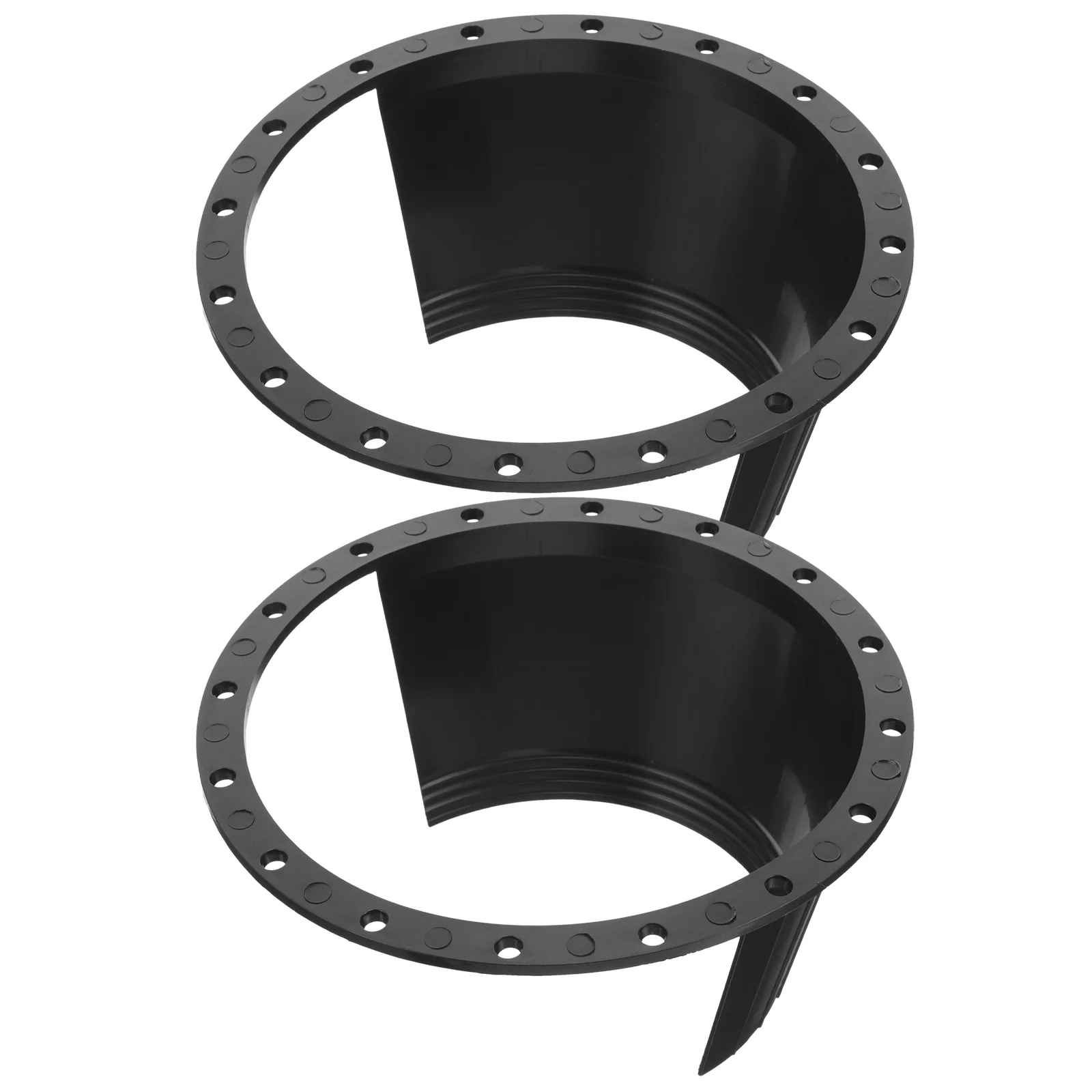 Car Speaker Adapter Ring 65-inch Waterproof Cover Pad 2pcs (black) Speakers Visor Accessories