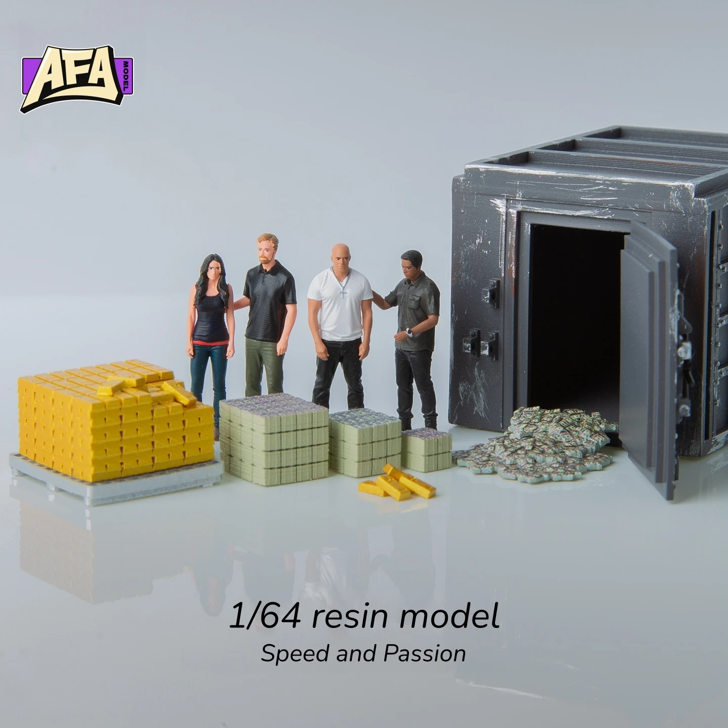1/64 Resin Diorama Figure Model Props for Garage & Urban Scene Display Photography