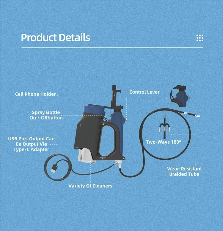 Waterproof Portable Endoscope Camera Full HD 360 Inspection Hot Sale For Pipelines