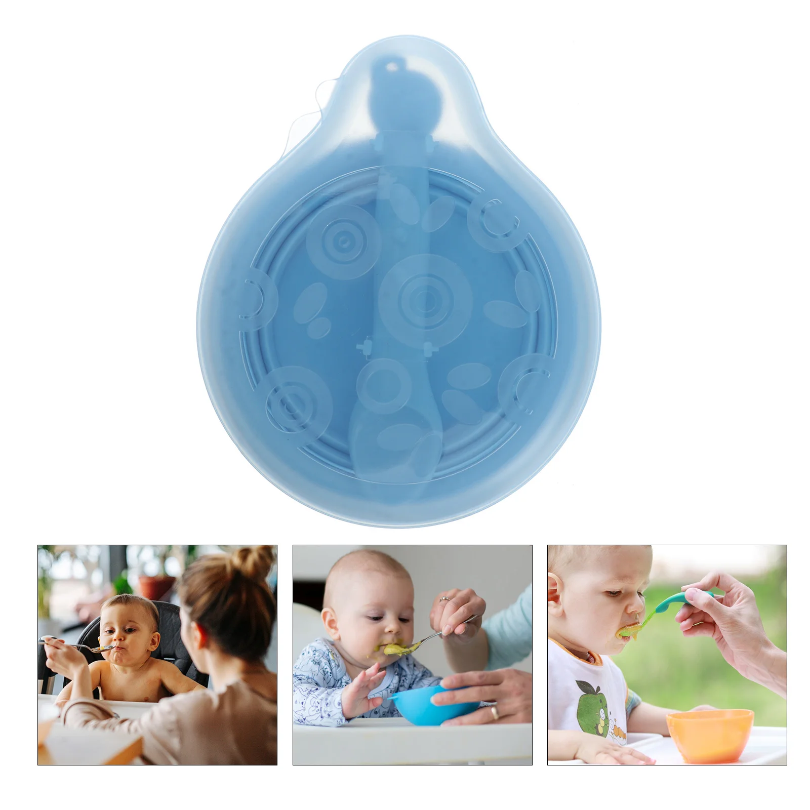

1Set Silicone Folding Bowl Baby Tableware Portable Baby Feeding Bowl Spoon Included Storage Box Kids Tableware
