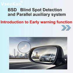 24Ghz BSD Millimeter Wave-Radar Change Lane Safer BSM Blind Spot Monitoring Assistant Driving Safety Lane Change Assist