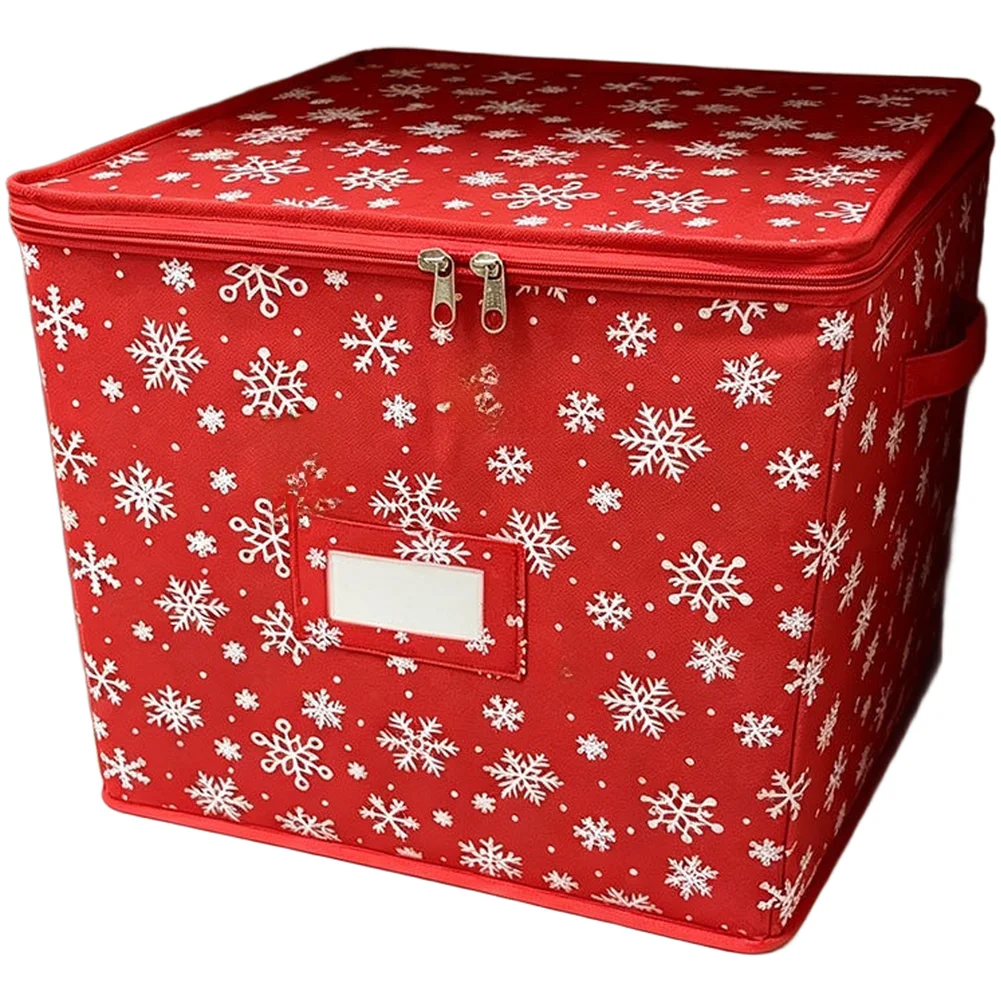 30x30x30cm Stackable Christmas Organizer Box 4 Levels 64 Compartments for Balls Lights and Tiny Home Decor Items