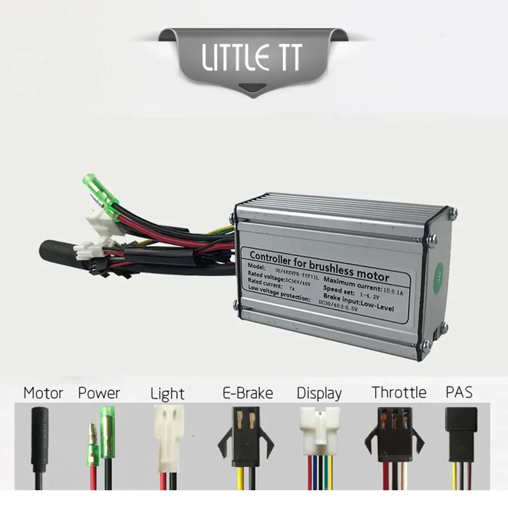 Electric Bicycle 36/48V Controller For KT-15A E-bike 6mos SM Controller With Lightline 250W Brushless Motor