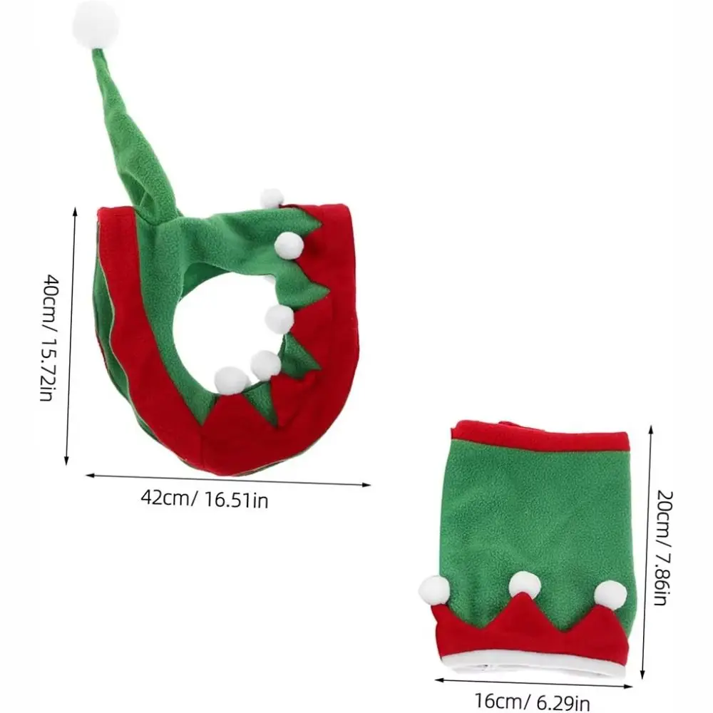 عيد الميلاد تصميم الحصان اللباس مجموعة سانتا نمط عطلة الديكور الحصان عيد الميلاد قبعة معدات الفروسية موضوع الحزب