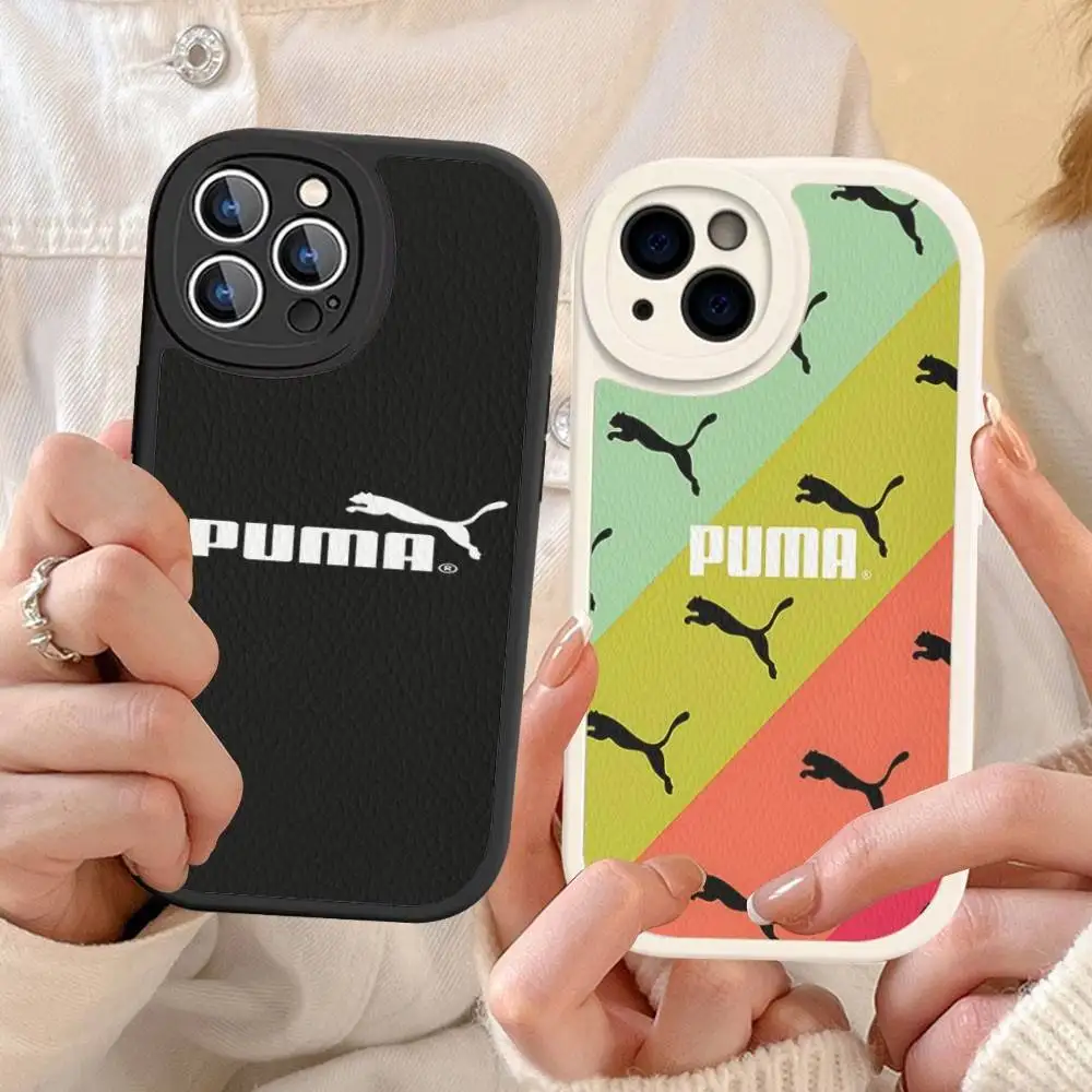 

Fashion P-PU M-MAs Phone Case Hard Leather For IPhone 14 13 16 Mini 15 14 11 12 Pro Max Plus Fundas
