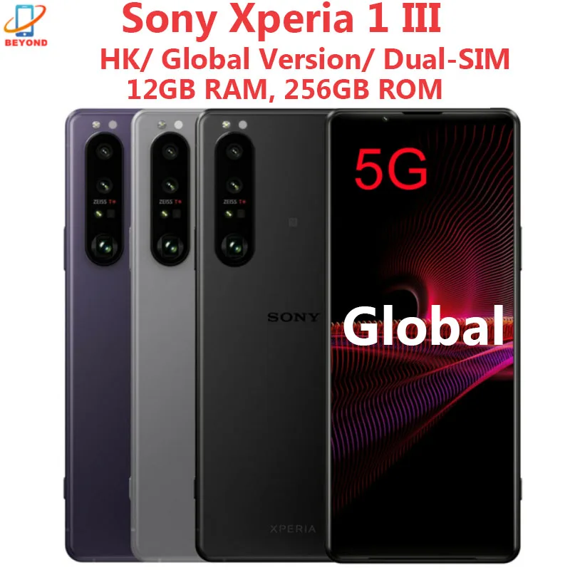 Sony Xperia 1iii 1 iii 5G Dual Sim XQ-BC52 256GB XQ-BC72 512GB 6,5 "12GB RAM Snapdragon Octa Core NFC teléfono móvil Original