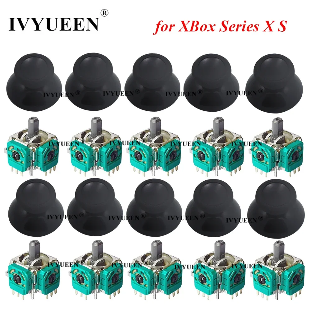 IVYUEEN 10 Sets for XBox Series S X XSX XSS Core Controller 3D Analog Joystick Stick Sensor Module Potentiometers Thumb Sticks