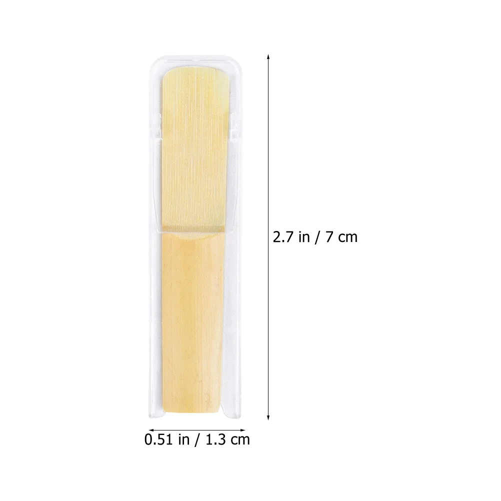 10pcs Clarinet Reeds 2.5 Strength Handmade Instrument Replacement Parts For Professional Beginner Players Durable Compact
