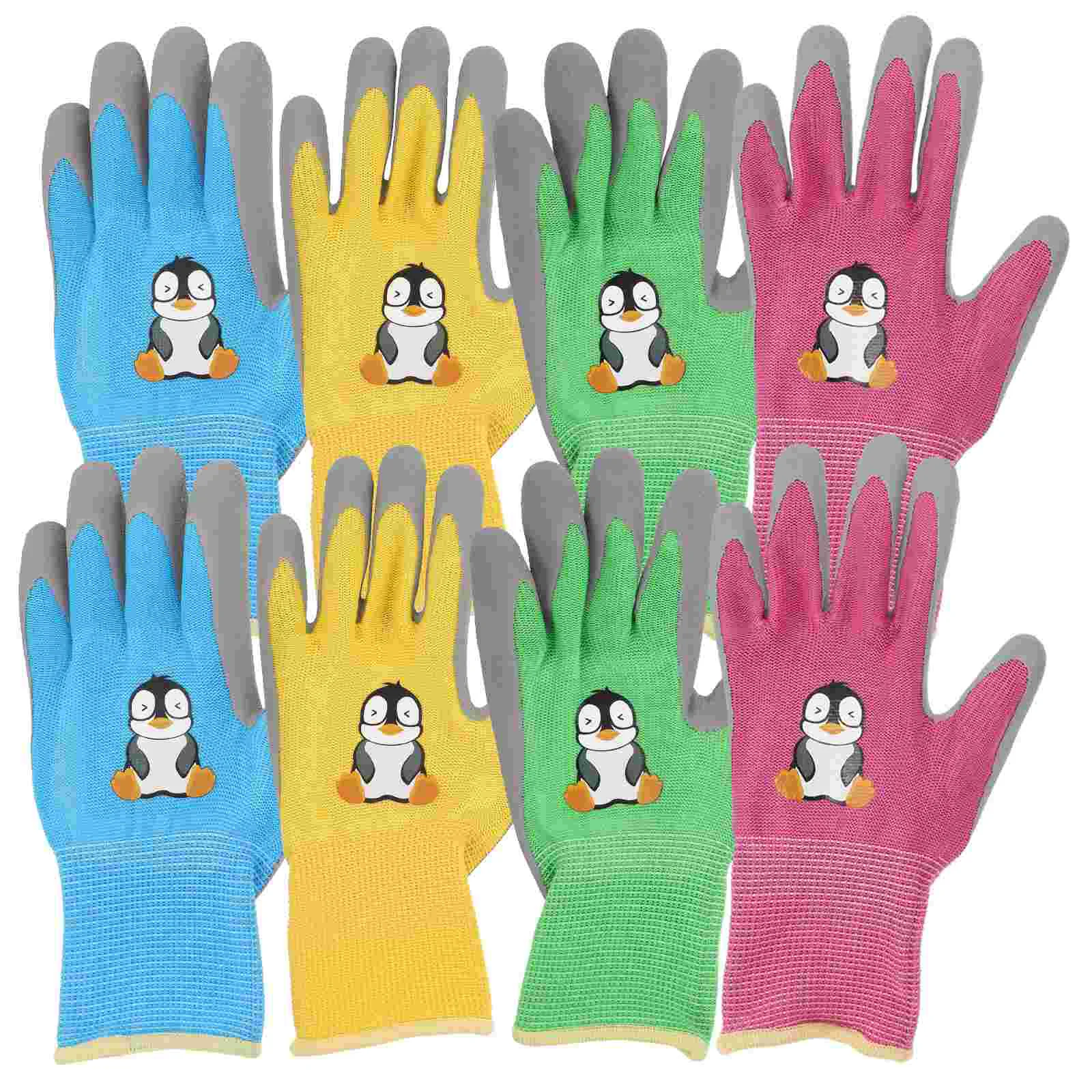 

4 Pairs Riding Gloves Children's Working Gardener Protective Weeding Durable Miss