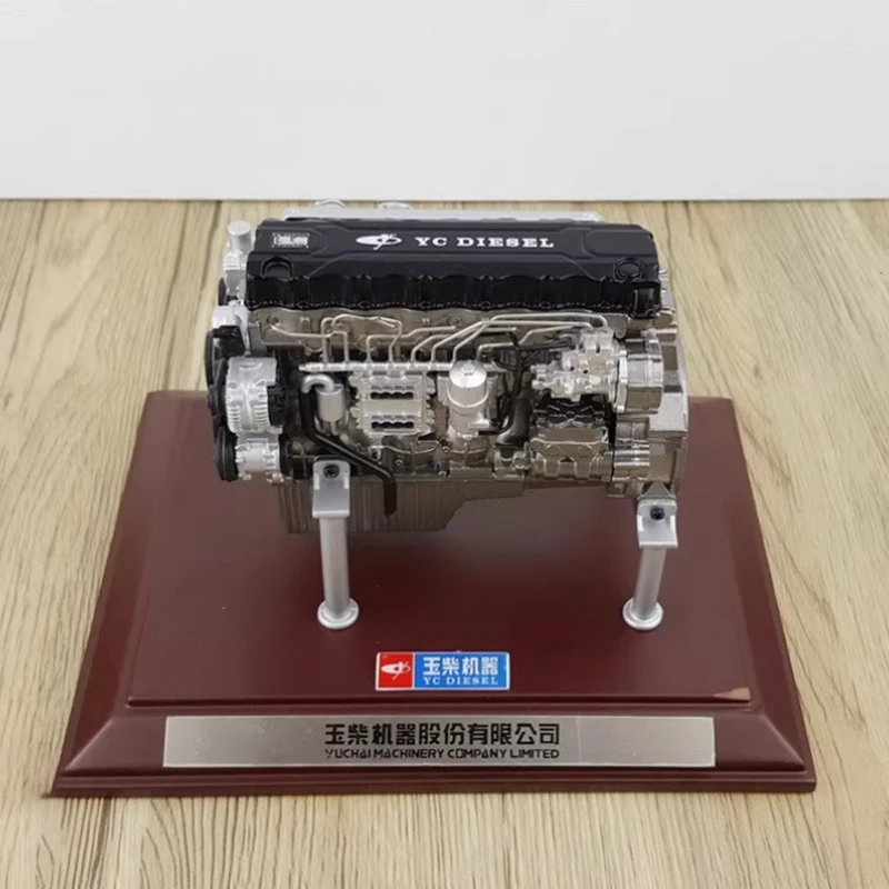 Motor de potencia Yuchai fundido a presión, escala 1:12, modelo de simulación de aleación, colección de decoración, regalo, exhibición estática