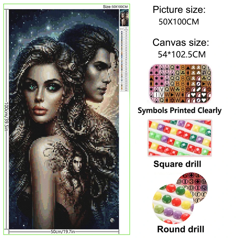 Abstract Futurism Love themed Diamond paintings New 2025 5D Diy Diamond Mosaic Embroidery Large size Plant Art Unique Room Decor