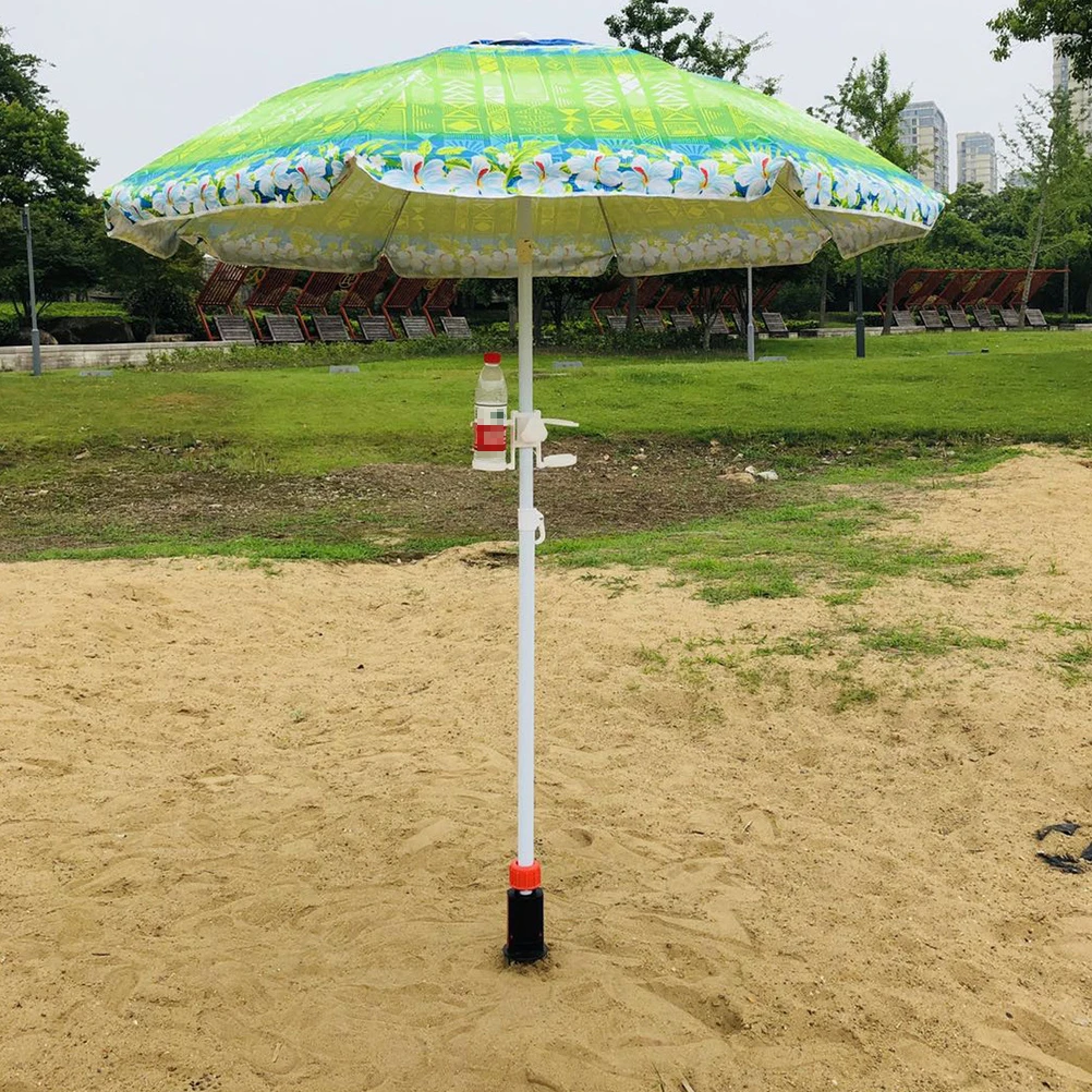 Parapluie de soleil avec poignée d\'injecteur de sable, petit support, tente extérieure pliante, plage, jardin portable, mm ger