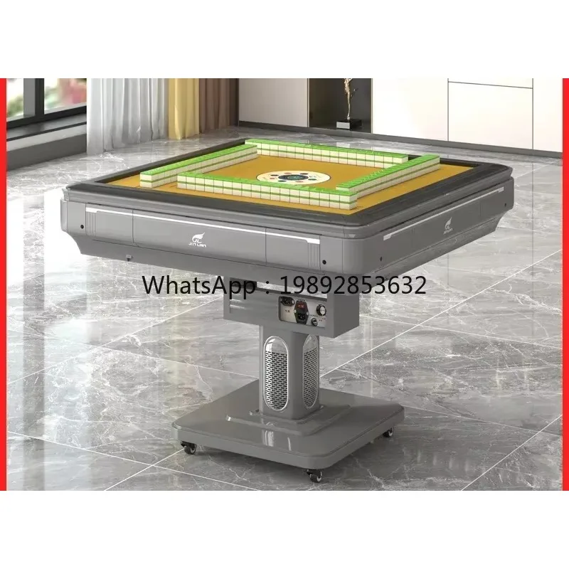 

EE Authentic and practical large fully electric folding mahjong table and dining table