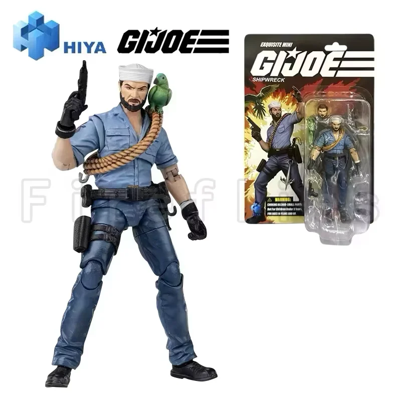 1/18 HIYA 3.75inch Action Figure Exquisite Mini Series G.I.JOE Firefly Commander Destro Flint Beach Head Anime Model Toy view 6