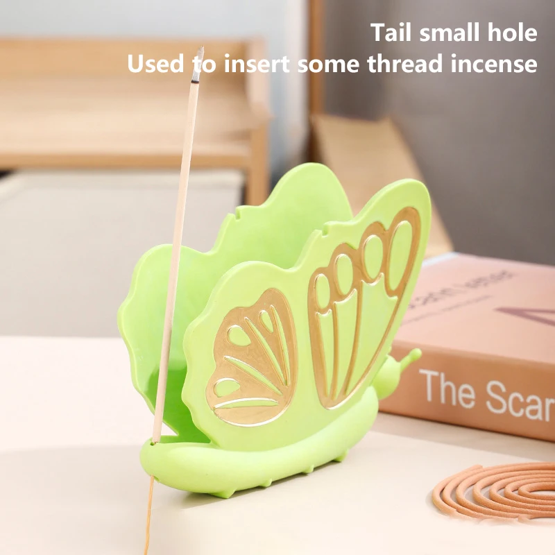 Butterfly Design Mosquito Coil Holder Incense Holders Coil Incense Burner Frame Modern Repellent Incense Rack For Household