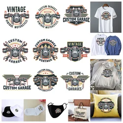 MOTORRACING CLUB decalcomanie personalizzate t-shirt trasferimento di calore per fai da te, abbigliamento, t-shirt, borsa di tela, adesivo lavabile in stile personalizzato