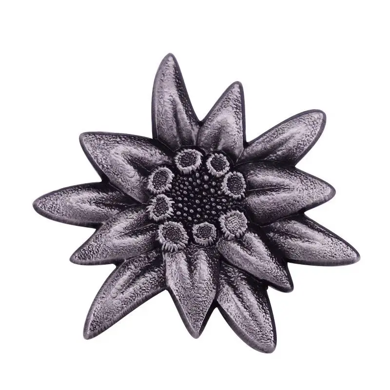 Edelweiss Pin Retro Badge Butterfly Buckle Badge Brooch Decoration Craft Gift