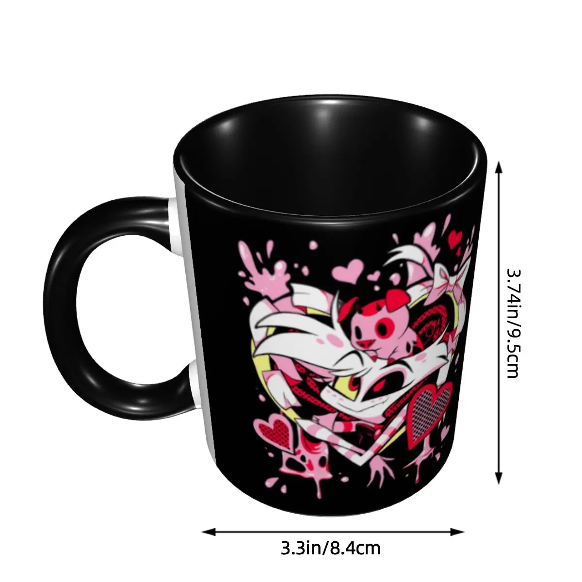 Customized Hazbins Anime Animation Hotel Angel Dust Coffee Mugs DIY Ceramic Milk Tea Cup 2