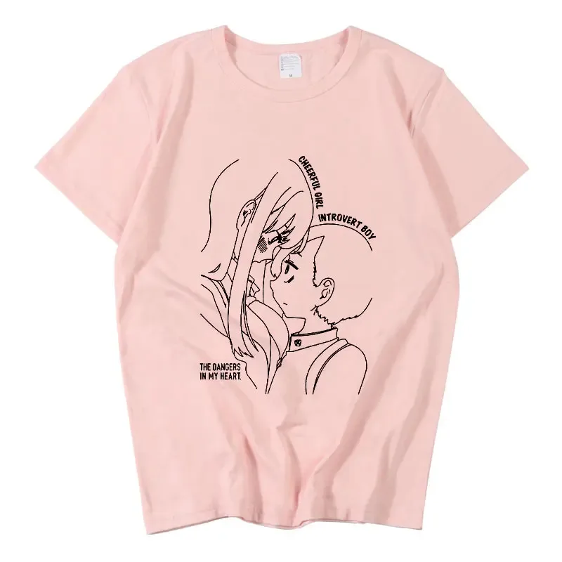 2025 이이애니메이션 내 마음속의 위험 남녀공용 티셔츠 - 이치카와 쿄타로 야마다 안나 코스프레 티셔츠 의상 데일리 반팔