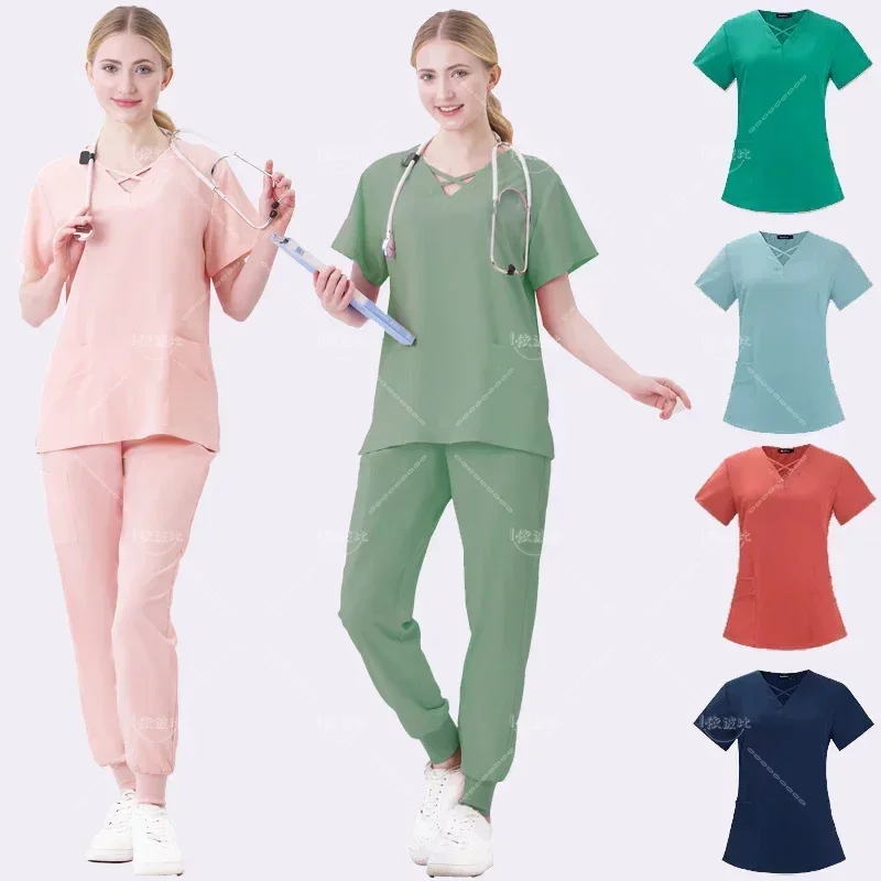 Hospital Uniform Women Medical Scrubs Supplier Medic Pattern Brand Set Doctor Designer Medical Uniforms Dental Clinic Beauty Spa