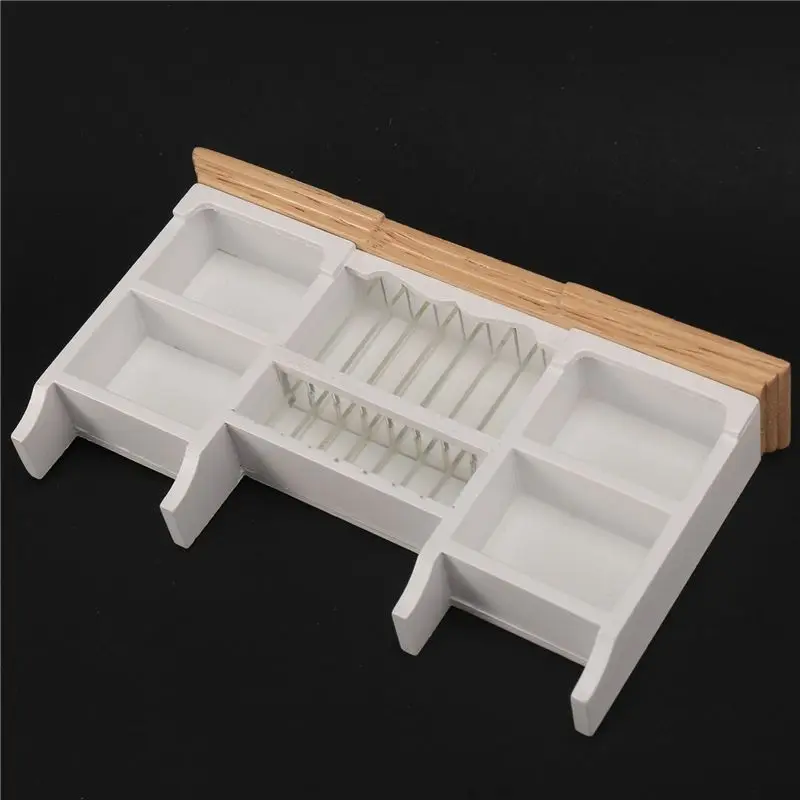 ABWE-1/12 casa de bonecas em miniatura móveis parede pendurado armário prateleira armazenamento madeira para casa de bonecas sala jantar