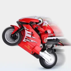 Ready to Run Allegro Fancy Stunt Motorcycle Toy,  Mini RC Radio Control Domineering Steering Drag Racing Motorbikes, Jump Brake