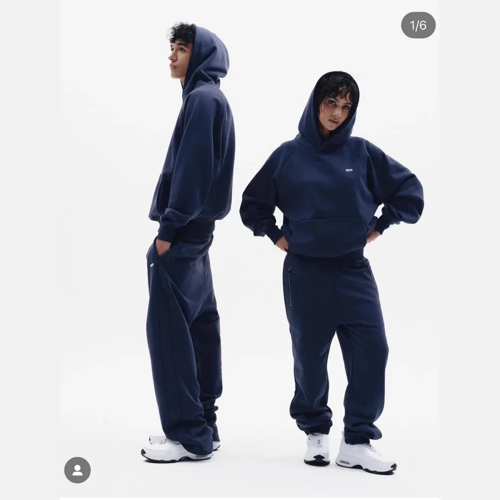 6PM DriII عبر الحدود هوديي البلوز مجموعة طويلة الأكمام المطرزة فضفاضة تناسب الهيب هوب نمط ملابس للرجال من الصين