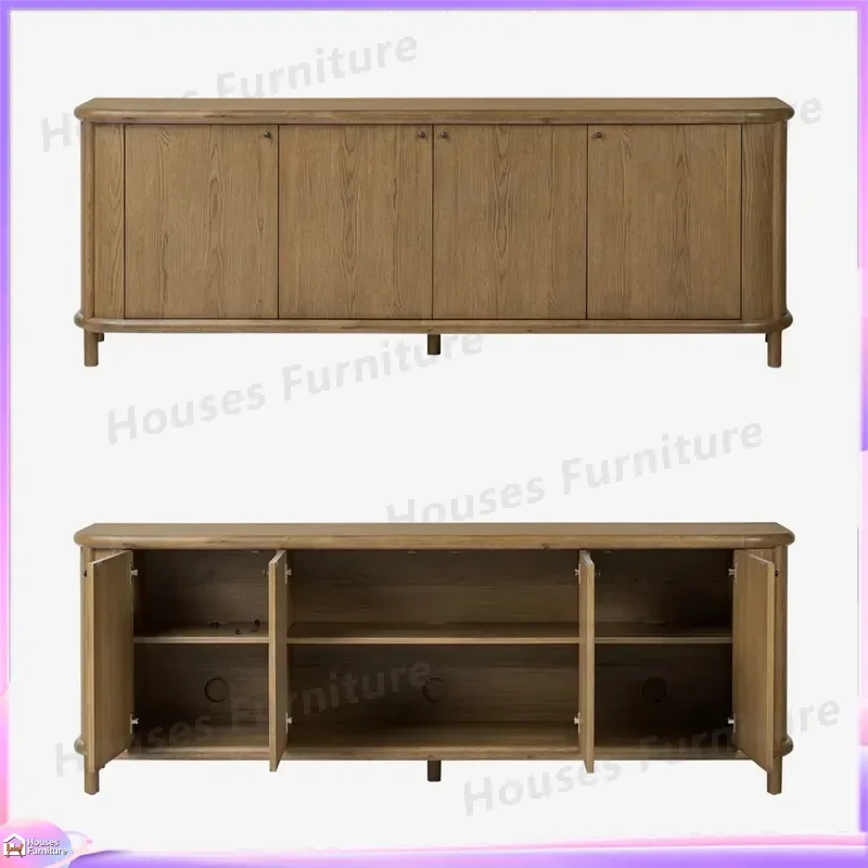 French Retro Solid Wood Shoe Cabinet Entrance Storage Bench American Luxury Sideboard Home Hotel Furniture Living Room Locker