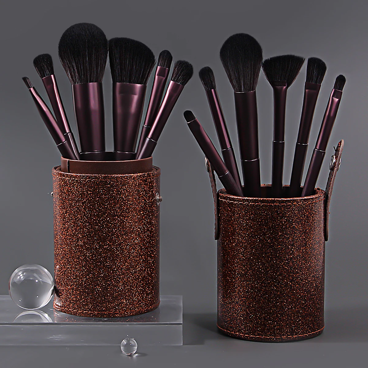 Juego de brochas de maquillaje de 12 piezas: rubor, sombra de ojos, corrector, lápiz labial, pincel delineador de ojos, cerdas suaves, herramientas de maquillaje completas + cubo de almacenamiento de 1 piezas