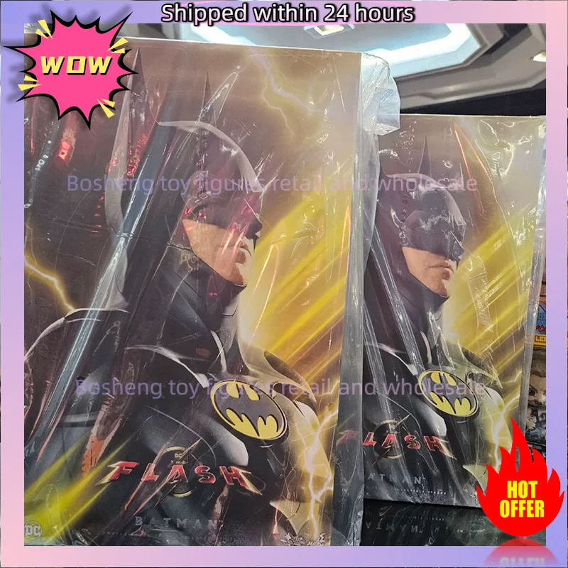 Original Hot Toys MMS712 1/6 The Flash's Batman Modern Suit In Stock Anime Action Collection Figures Model Toys