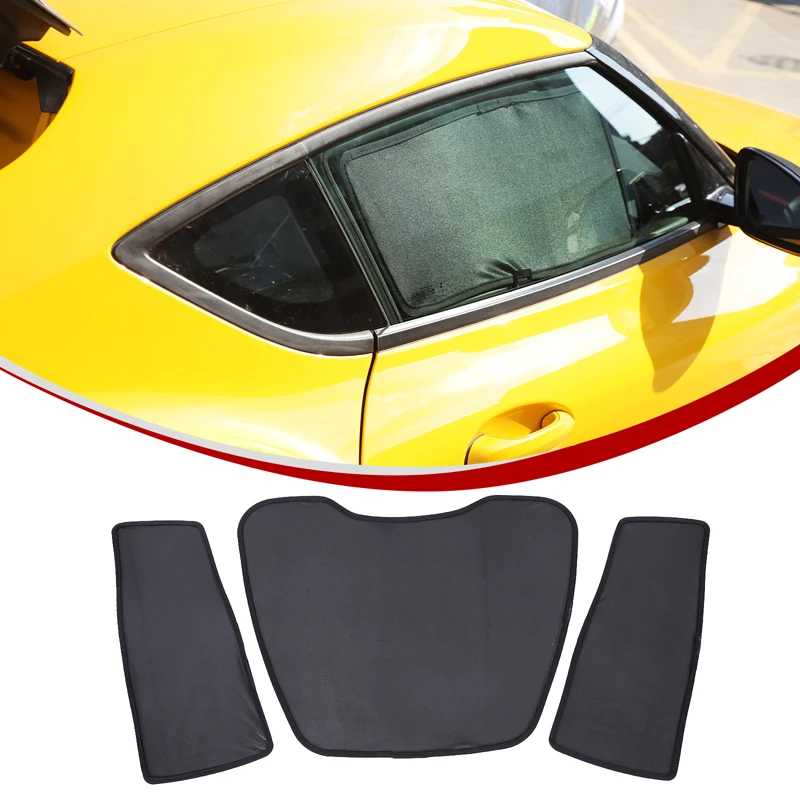 

For Toyota GR Supra MK5 A90 2019-2026 Car Sunshade Side Window Mesh Curtains Sunscreen Heat Insulation Sun Visor