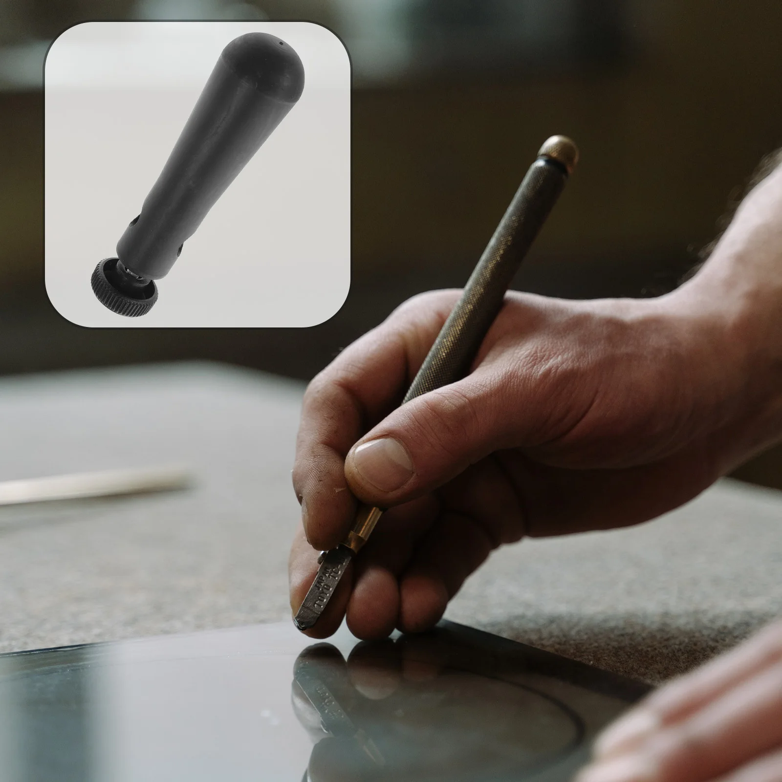 1 قطعة قاطع الزجاج مقبض إضافي البلاستيك توفير العمالة عصا لقطع الزجاج السميك عزم الدوران بار قاطع الماس الملحقات #5