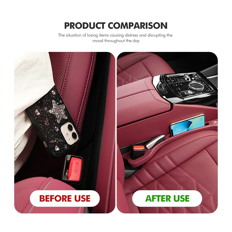 Car Seat Gap Filler Plug Strip Organizer Storage Bag Accessorie For Volkswagen VW Passat Golf 4 5 6 Tiguan Polo Scirocco Jetta