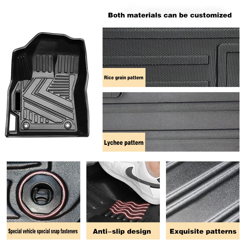 For 2019-2022  Corolla TPE Floor Mats & Trunk Mat | Scratch-Resistant Waterproof Odorless | 3D Custom Fit