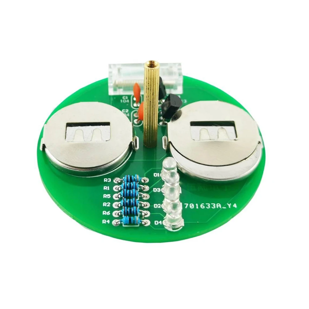 DC6V Diy Electronic Kit LED Gyro DIY Welding Kit Rotating Lantern Inline Components Diy Electronic Sodering Project Kit Set